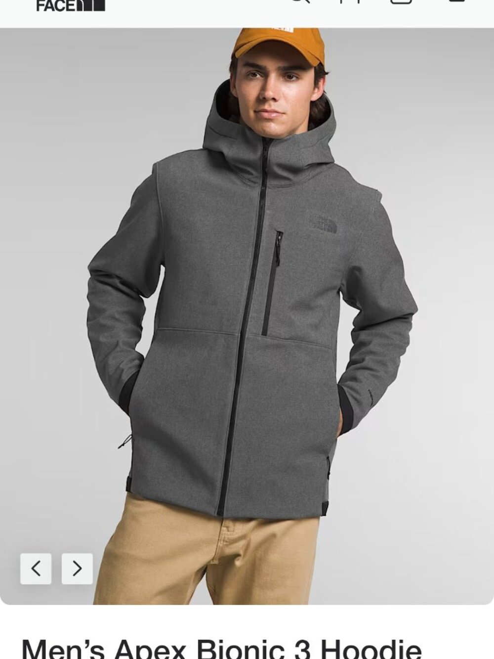 Men's Northface Rain Hoodie